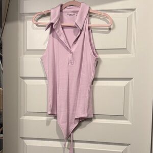Abercrombie & Fitch Light Purple Collared Bodysuit